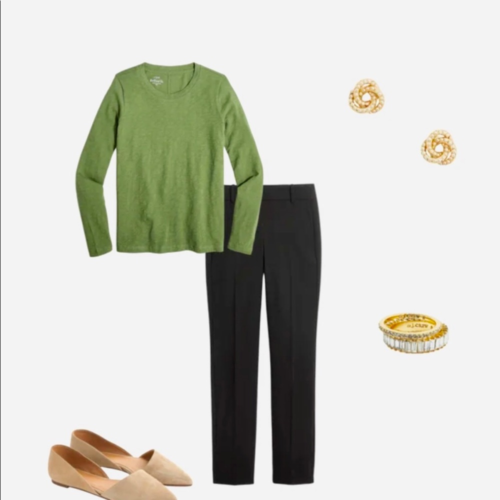 Jcrew Mercantile Green Long Sleeve Shirt. - Picture 5 of 8